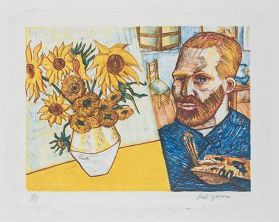 Lot 88 - Red Grooms (b. 1937) VAN GOGH WITH SUNFLOWERS...