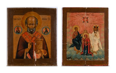 Lot 362 - Russian Icon of the Coronation of the Mother...