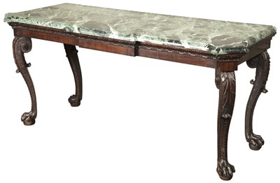 Lot 185 - George II Style Mahogany and Marble Top...