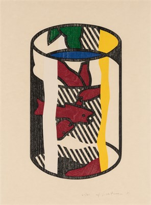 Lot 97 - Roy Lichtenstein (1923-1997) GOLDFISH BOWL...