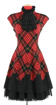 Lot 10 - McQueen Tartan Wool Dress, 'The Widows of...