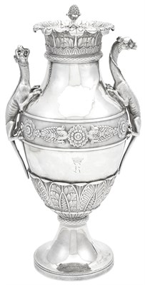 Lot 178 - French Empire Sterling Silver Coffee Pot...
