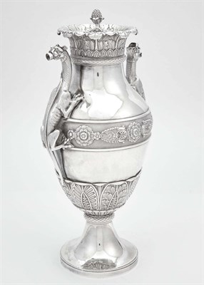 Lot 178 - French Empire Sterling Silver Coffee Pot...