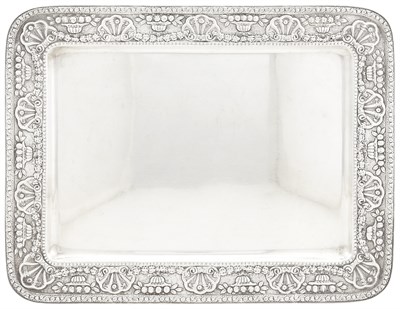 Lot 158 - Silver Tray 20th Century, marked Trianon and...