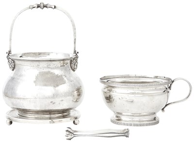 Lot 228 - Continental Silver Handled Basket Height 5 1/8...