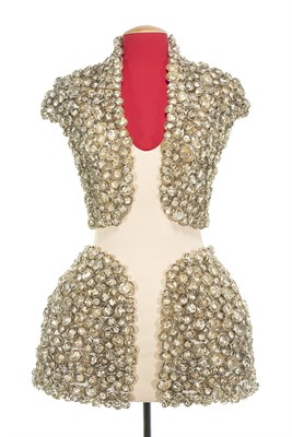 Lot 30 - Knit Nude Body Four-Panel Mini-Dress, 'Natural...