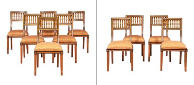 Lot 171 - Set of Ten Biedermeier Style Beechwood and...