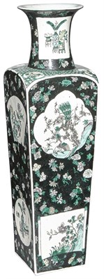 Lot 483 - A Chinese Famille Noire Porcelain Vase...