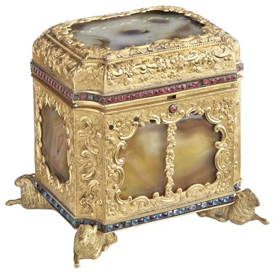 Lot 415 - An Exceptional Gilt Copper and Agate "Imperial...