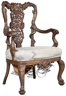 Lot 425 - An Unusual Chinese Hardwood 'European'...