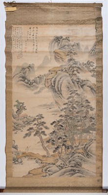 Lot 435 - A Large Chinese School Landscape Painting Qing...