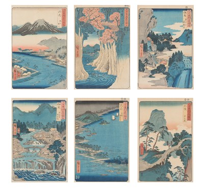 Lot 51 - Six Japanese Woodblock Prints after Utagawa...