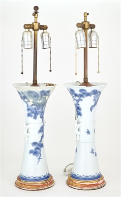 Lot 78 - Pair of Japanese Blue and White Hirado...