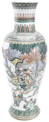 Lot 544 - A Large Chinese Famille Verte Vase Late Qing...
