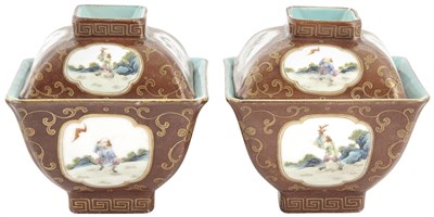 Lot 510 - A Pair of Chinese Enameled Porcelain...
