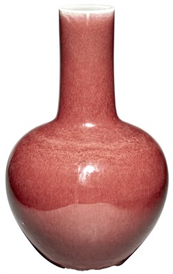 Lot 545 - A Chinese Oxblood Glazed Porcelain Bottle Vase...