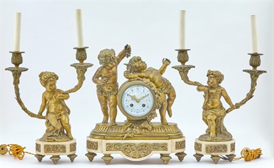 Lot 269 - Louis XV Style Gilt-Bronze and Marble...