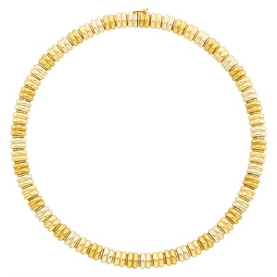 Lot 61 - Van Cleef & Arpels Two-Color Gold Necklace, France