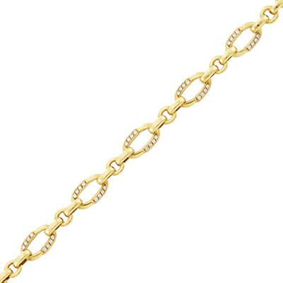Lot 11 - Mauboussin Paris Gold and Diamond Link Bracelet
