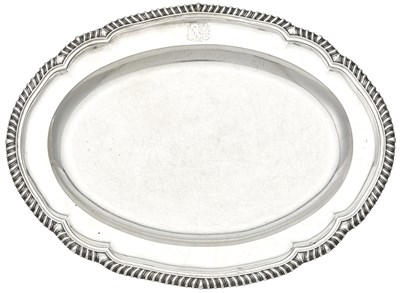 Lot 183 - George III Sterling Silver Meat Platter...