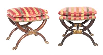 Lot 299 - Pair of Neoclassical Faux-Grained and...