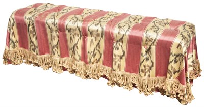 Lot 106 - Striped Satin Imberline-Patterned Upholstered...
