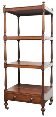 Lot 309 - George IV Mahogany Four-Tier Étagère Second...