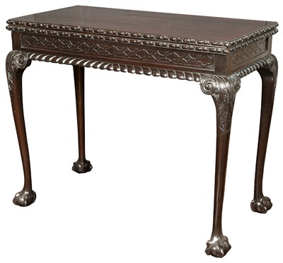 Lot 130 - George II Style Mahogany Card Table The hinged...