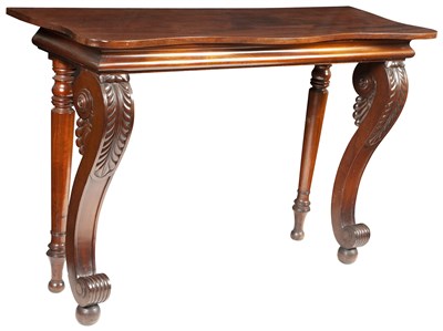 Lot 135 - William IV Mahogany Console The serpentine...