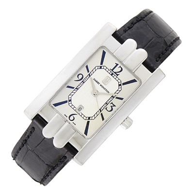 Lot 27 - Harry Winston Gentleman's White Gold 'Avenue' Wristwatch
