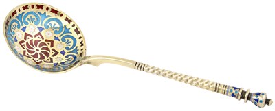 Lot 133 - Russian Silver-Gilt and Plique-à-Jour Enamel...