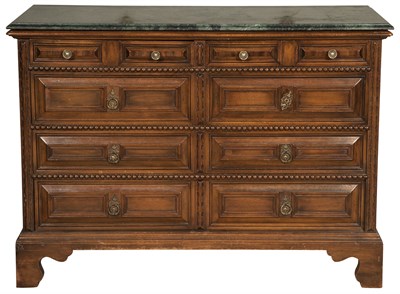Lot 360 - Continental Walnut Commode The later...