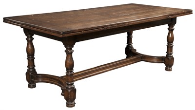 Lot 183 - Continental Oak Draw-Leaf Table The...