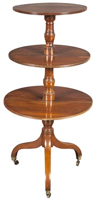 Lot 226 - George III Mahogany Three-Tier Dumbwaiter Late...