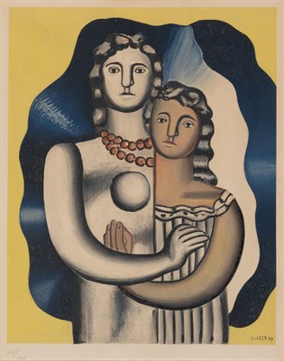 Lot 117 - Fernand Léger (1881-1955) LES DEUX FIGURES...