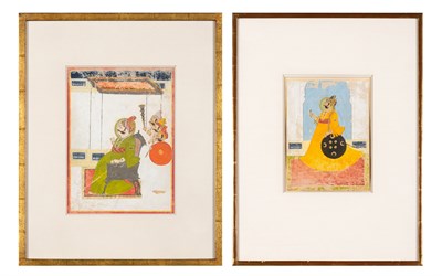 Lot 1266 - Two Indian Portraits of the Maharana of Mewar...