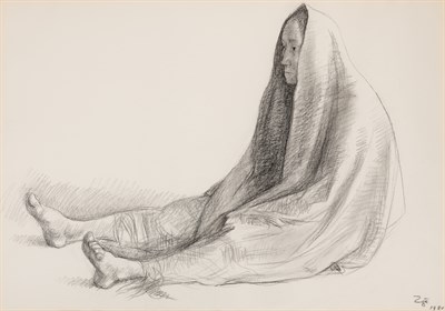 Lot 1103 - Francisco Zuniga Mexican, 1912-1998 Seated...
