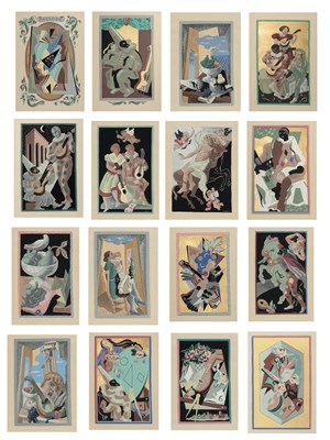Lot 162 - Gino Severini (1883-1966) FLEURS ET MASQUES...