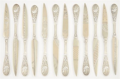 Lot 114 - Set of Twelve Tiffany & Co. Parcel Gilt...