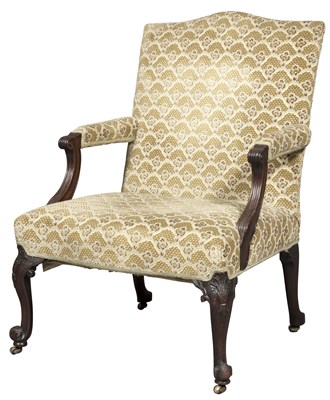 Lot 329 - George II Mahogany Library Armchair Circa 1755...