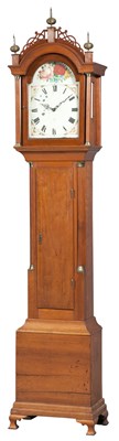 Lot 216 - Federal Inlaid Mahogany Tall Case Clock The...
