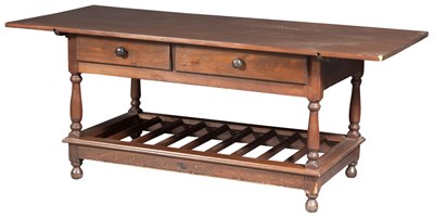 Lot 133 - William and Mary Style Stained Wood Library...