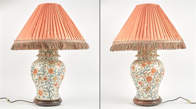 Lot 120 - Pair of Chinese Porcelain Jars and Covers...