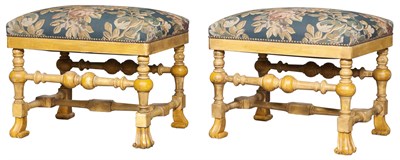Lot 149 - Pair of William and Mary Style Yellow-Painted...