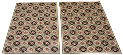 Lot 304 - Pair of Needlepoint Rugs China, contemporary...