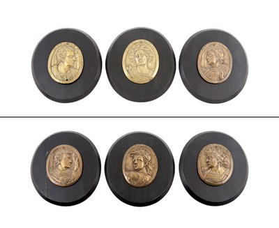 Lot 357 - Set of Six Bronze Plaques of the Roman...