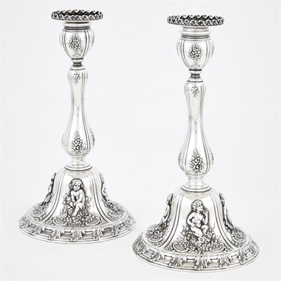 Lot 122 - Pair of Tiffany & Co. Sterling Silver...