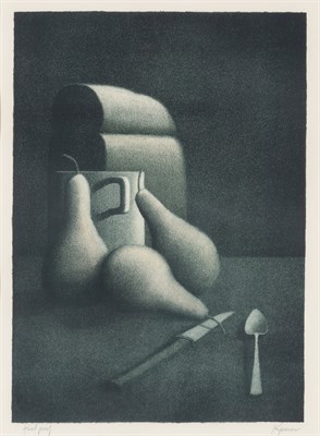 Lot 119 - Robert Kipniss (b. 1931) STILL LIFE WITH PEARS...