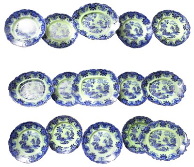 Lot 197 - English Transfer Decorated Pottery "Kaolin...