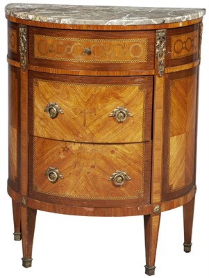 Lot 167 - Louis XVI Style Tulipwood and Marquetry...